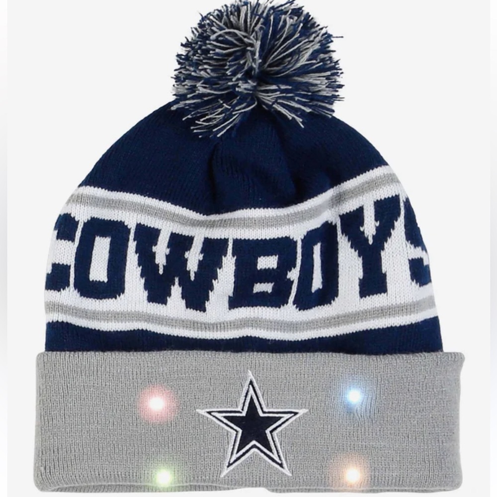 FOCO Dallas Cowboys Unisex ‘Snow Stealer’ Light Up Beanie